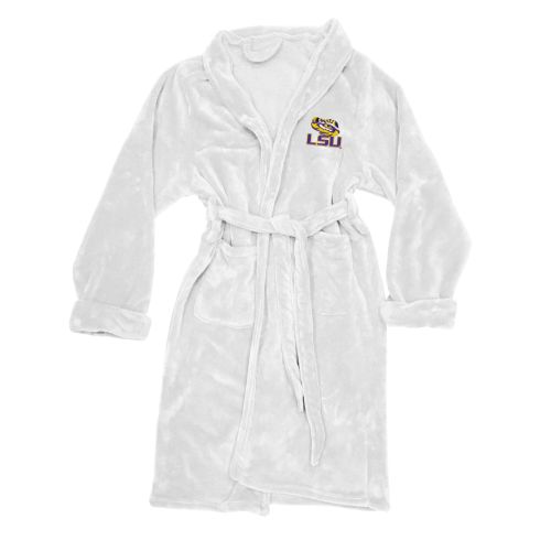 LSU OFFICIAL Collegiate Men's L/XL Silk Touch Bath Robe