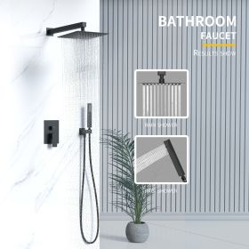 Shower System, Ultra-thin WShower head Handheld Shower Set, 2 Way Pressure Balance Shower Valve Kit,Chromeall Mounted Shower Faucet Set for Bathroom w