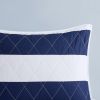 Cotton Cabana Stripe Reversible Quilt Set with Shark Reverse