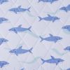 Cotton Cabana Stripe Reversible Quilt Set with Shark Reverse