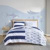 Cotton Cabana Stripe Reversible Quilt Set with Shark Reverse