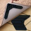 4/8pcs High Quality Non-slip Anti-drill Carpet Stickers Suitable For Living Room Dining Room Bathroom Rugs; Prevent Rugs From Moving And Rolling Edges
