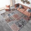 1pc Vintage Carpet; Living Room Bedroom Bedside Decor; Boho Floor Mat; Sofa Tea Table Blanket