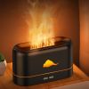 1pc Flame Air Diffuser, Humidifier, Portable Noiseless Aroma Diffuser For Home, Office Yoga Essential Oil Diffuser With Water Auto-Off Protection (Bla