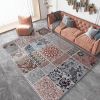 1pc Vintage Carpet; Living Room Bedroom Bedside Decor; Boho Floor Mat; Sofa Tea Table Blanket