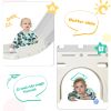 Kids Slide Playset Structure, Freestanding Castle Climber with Slide and Basketball Hoop, Toy Storage Organizer for Toddlers, Kids Climbers Playhouse